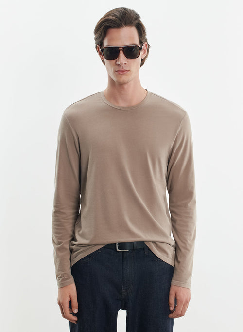 T-shirt in organic cotton and elastane - MAJESTIC FILATURES