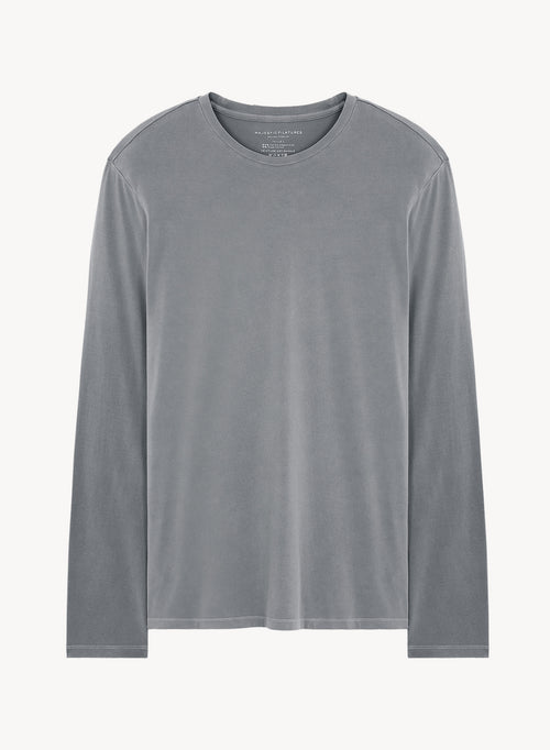 T-shirt in organic cotton and elastane - MAJESTIC FILATURES