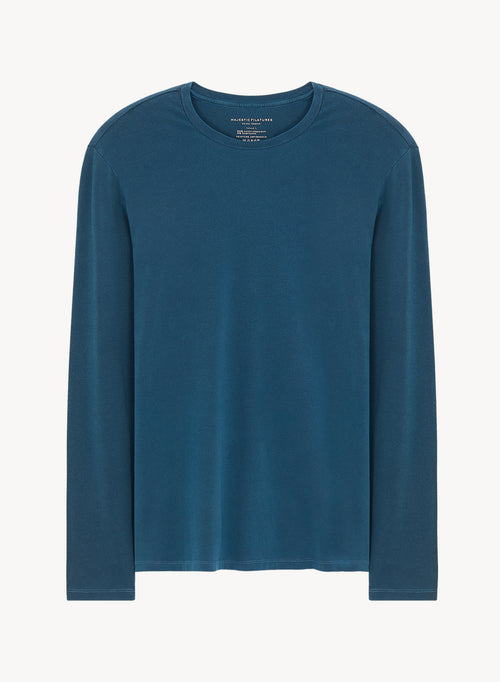 T-shirt in organic cotton and elastane - MAJESTIC FILATURES