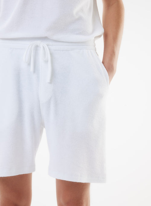 Shorts Blanc en Coton organique / Modal - MAJESTIC FILATURES