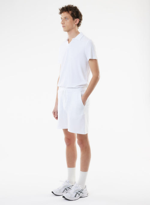 Shorts Blanc en Coton organique / Modal - MAJESTIC FILATURES