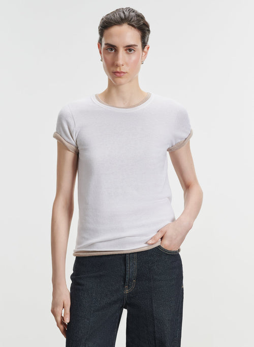 T-shirt en cachemire - MAJESTIC FILATURES