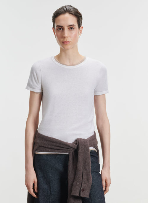 Kaschmir-T-Shirt - MAJESTIC FILATURES