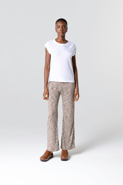 T-shirt Blanc Col Rond Manches Courtes en Lyocel / Tencel / Coton Organique - MAJESTIC FILATURES