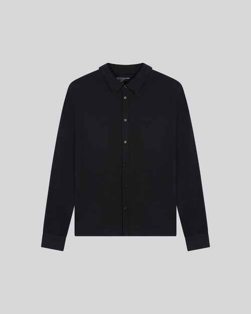 Black Long Sleeve Shirt - MAJESTIC FILATURES