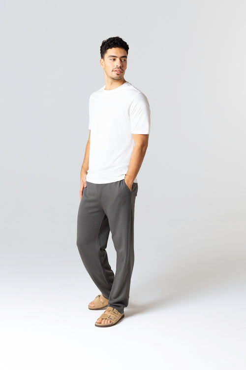 T-shirt Blanc Col Rond Manches Courtes en Lyocel, Tencel / Coton Organique - MAJESTIC FILATURES