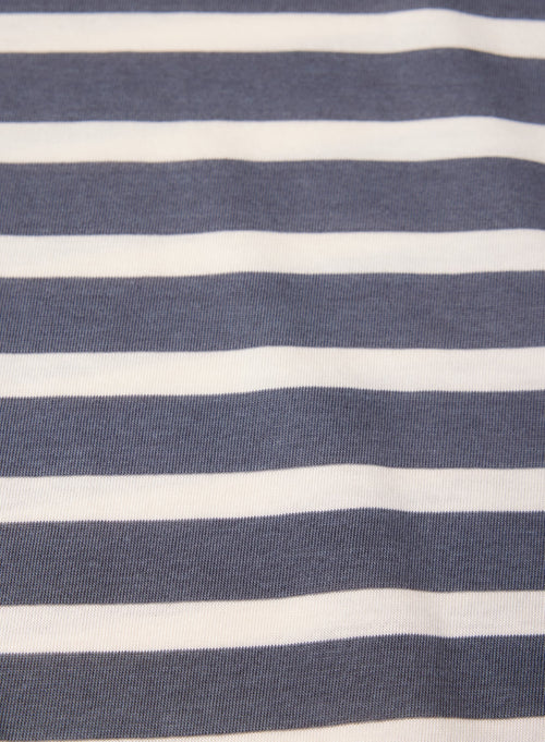Round Neck Long Sleeve T-shirt in Lyocel / Tencel / Cotton - MAJESTIC FILATURES