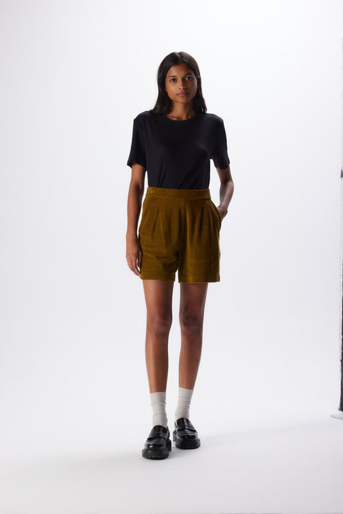 Anthracite Heather Long Sleeve Cotton/Cashmere Shirt - MAJESTIC FILATURES