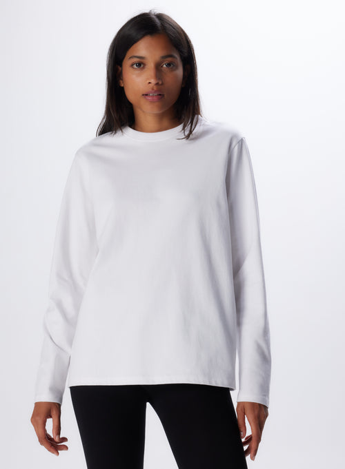 Black Organic Cotton Oversized T-Shirt WOMEN|Majestic Filatures - MAJESTIC FILATURES