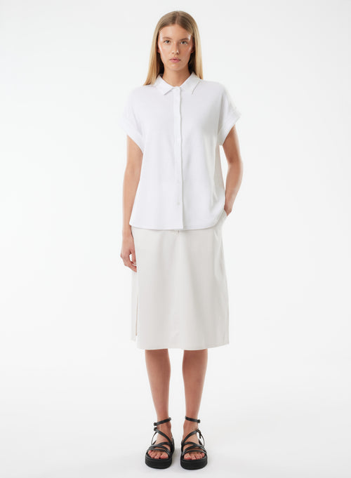 Chemise Blanche Manches Courtes - MAJESTIC FILATURES