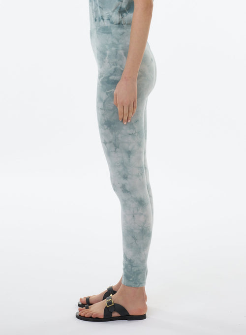 Pantalon Bleu en Coton organique / Elasthanne - MAJESTIC FILATURES