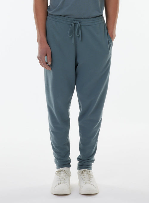 Pantalon Bleu en Coton Organique - MAJESTIC FILATURES