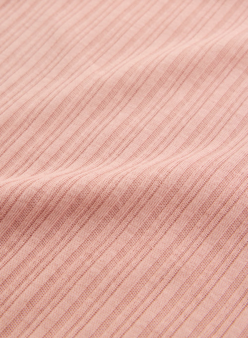 Pink U-Neck Tank Top in Organic Cotton and Modal - MAJESTIC FILATURES