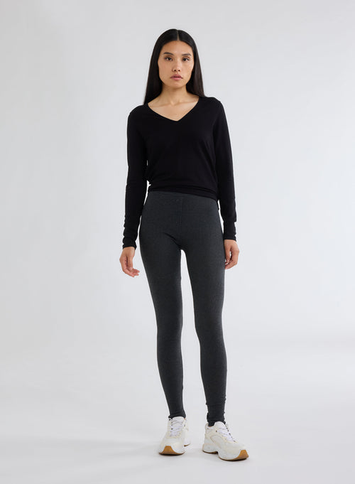 Grey Organic Cotton and Modal Pants - MAJESTIC FILATURES