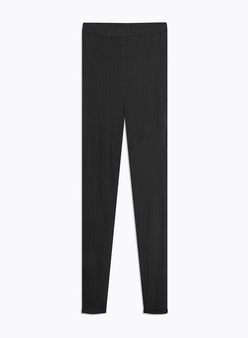 Pantalon Noir en Coton organique et Modal - MAJESTIC FILATURES