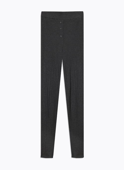 Grey Organic Cotton and Modal Pants - MAJESTIC FILATURES