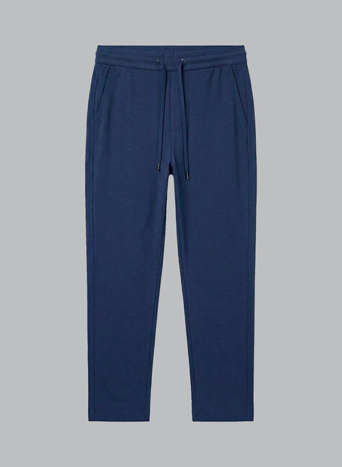 Hose aus Lyocel, Tencel / Bio-Baumwolle in Blau - MAJESTIC FILATURES