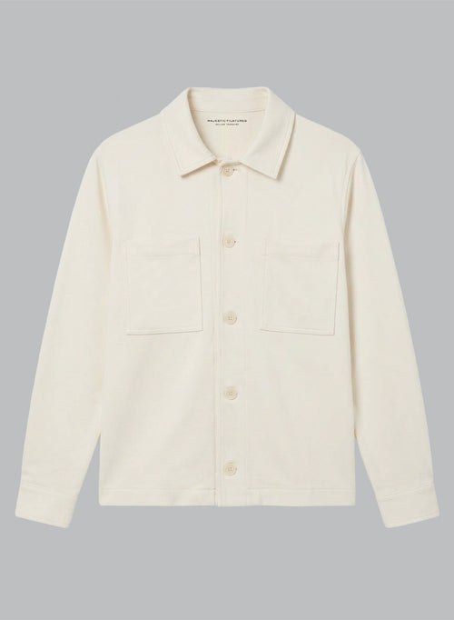 Veste Crème Manches Longues en Lyocel, Tencel / Coton Organique - MAJESTIC FILATURES