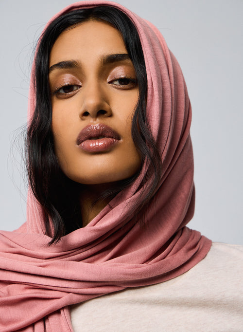 Pink Viscose / Cashmere Scarf - MAJESTIC FILATURES
