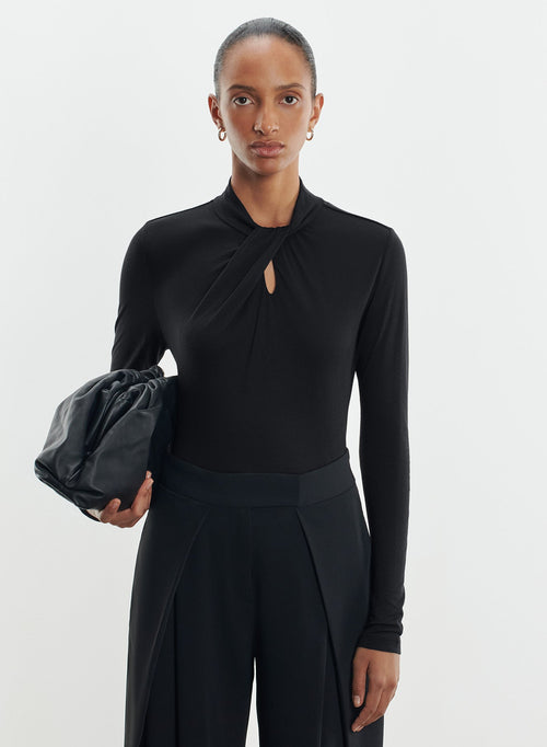 T-shirt en viscose et cachemire - MAJESTIC FILATURES