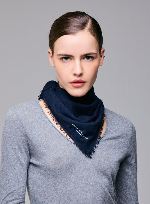 Bandana Marine en Cachemire - MAJESTIC FILATURES