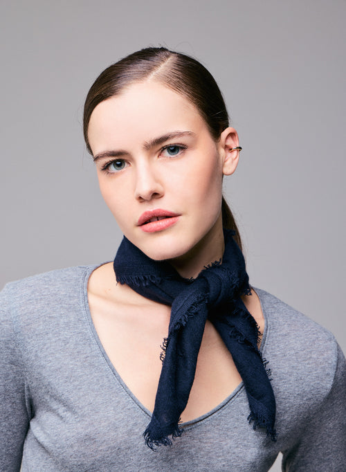 Bandana Marine en Cachemire - MAJESTIC FILATURES