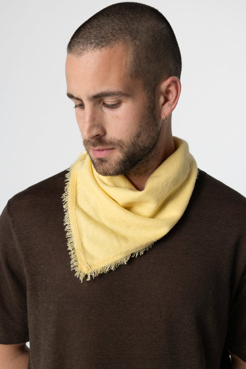 Bandana Jaune en Cachemire - MAJESTIC FILATURES