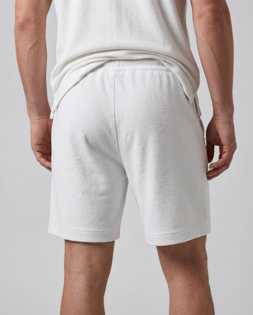 Shorts aus Bio-Baumwolle/Polyamid in Weiß - MAJESTIC FILATURES