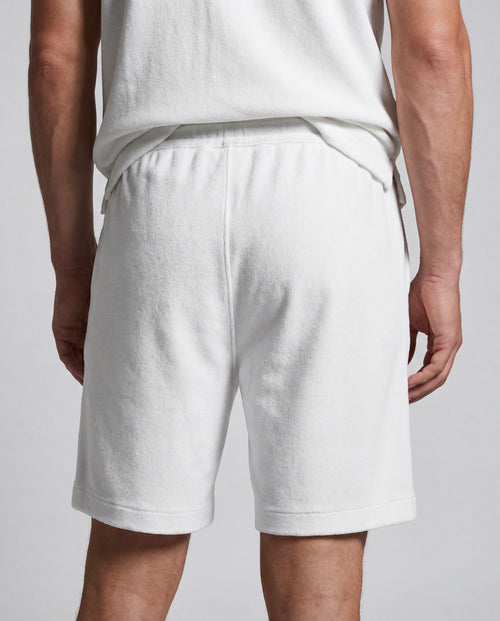Shorts aus Bio-Baumwolle/Polyamid in Weiß - MAJESTIC FILATURES