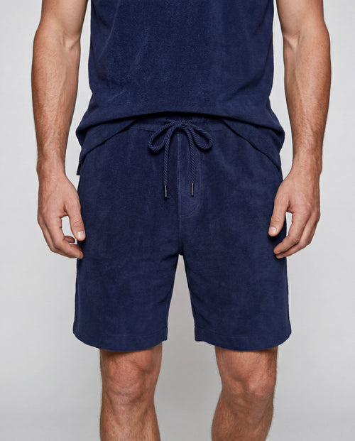 Shorts aus Bio-Baumwolle/Polyamid in Blue Moon - MAJESTIC FILATURES