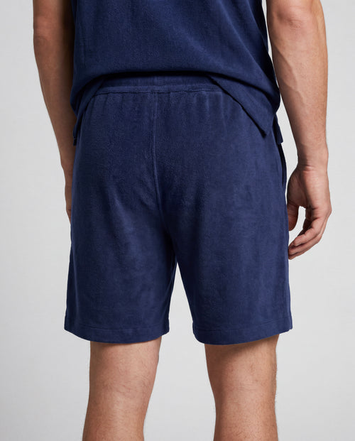 Shorts aus Bio-Baumwolle/Polyamid in Blue Moon - MAJESTIC FILATURES