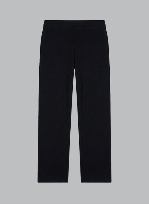 Pantalón azul marino de algodón/lino/algodón orgánico - MAJESTIC FILATURES