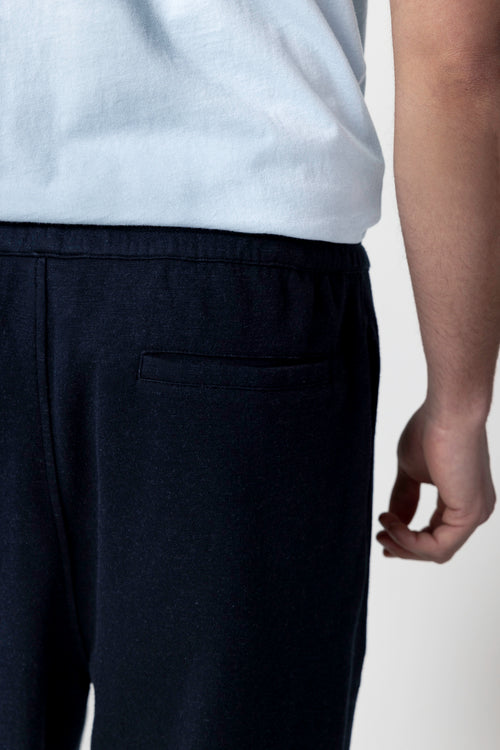 Navy Pants in Cotton / Linen / Organic Cotton - MAJESTIC FILATURES