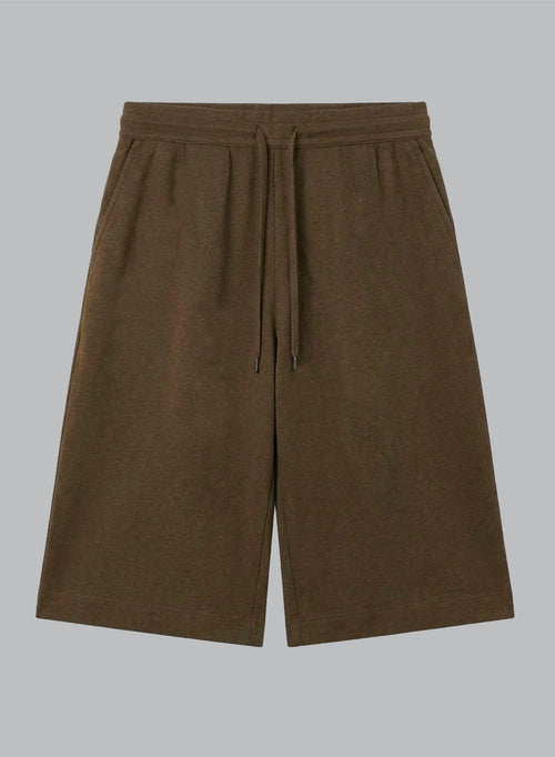 Shorts aus Baumwolle/Leinen in Tonka - MAJESTIC FILATURES