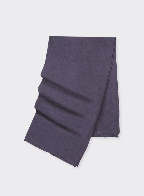Lila Schal aus Baumwolle/Kaschmir - MAJESTIC FILATURES