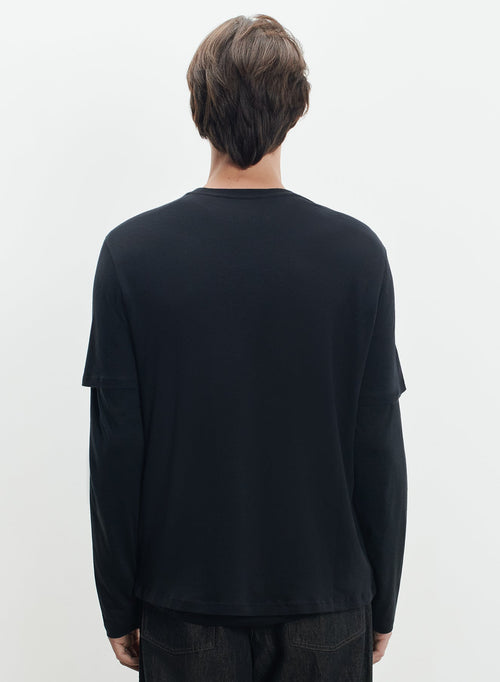 T-shirt en coton et cachemire - MAJESTIC FILATURES