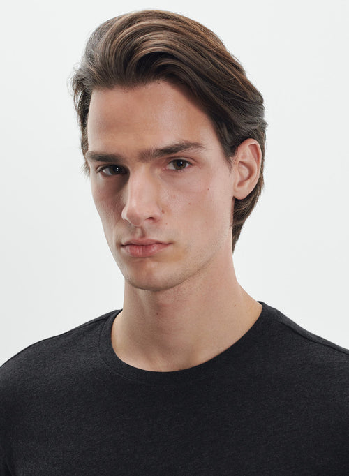 T-shirt en coton et cachemire - MAJESTIC FILATURES
