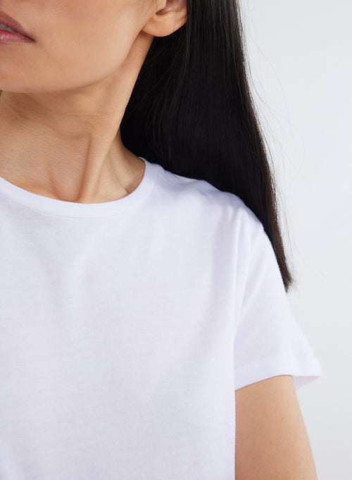 "Polly round neck Silk Touch T-shirt" - MAJESTIC FILATURES