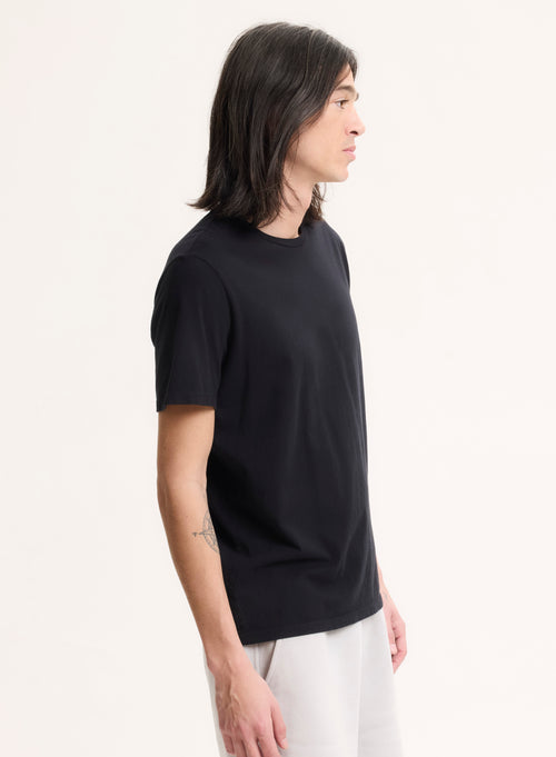 Mens round neck Silk Touch Cotton T-shirt, available on our e-shop. Secured payment. Personnalized Customer Service. - MAJESTIC FILATURES