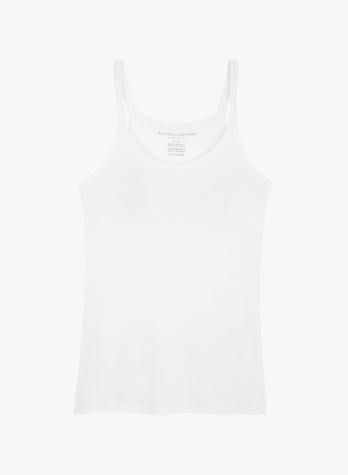 Viscose and elastane tank top - MAJESTIC FILATURES