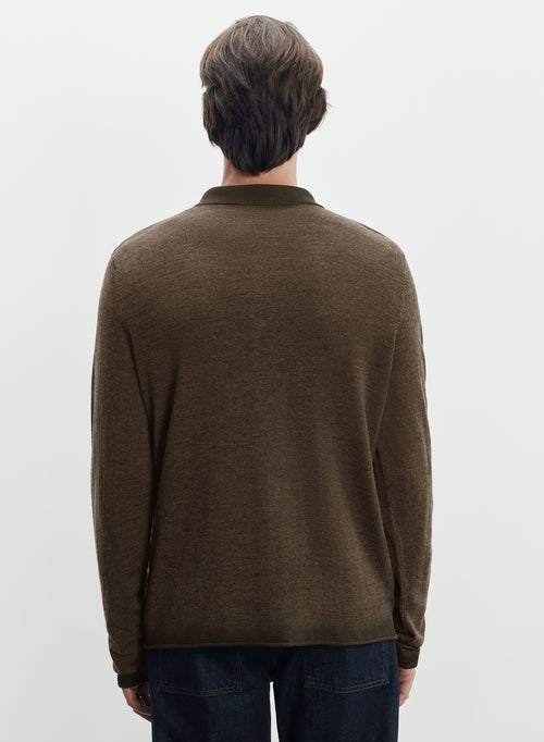 Polo en laine mérinos - MAJESTIC FILATURES