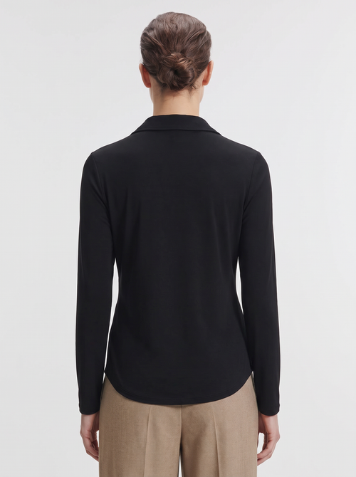 Viscose and elastane shirt - MAJESTIC FILATURES