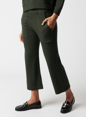 Pantalon Vert en Viscose / Elasthanne - MAJESTIC FILATURES