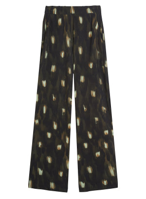 Pantalon Vert en Viscose / Elasthanne - MAJESTIC FILATURES